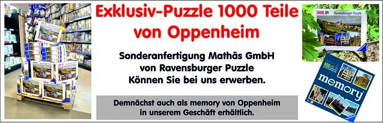 Anzeige Oppenheimer Puzzle im Eröffnungsprospekt